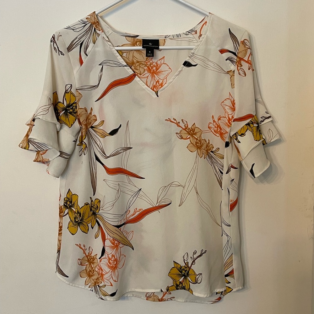 Worthington Floral Blouse